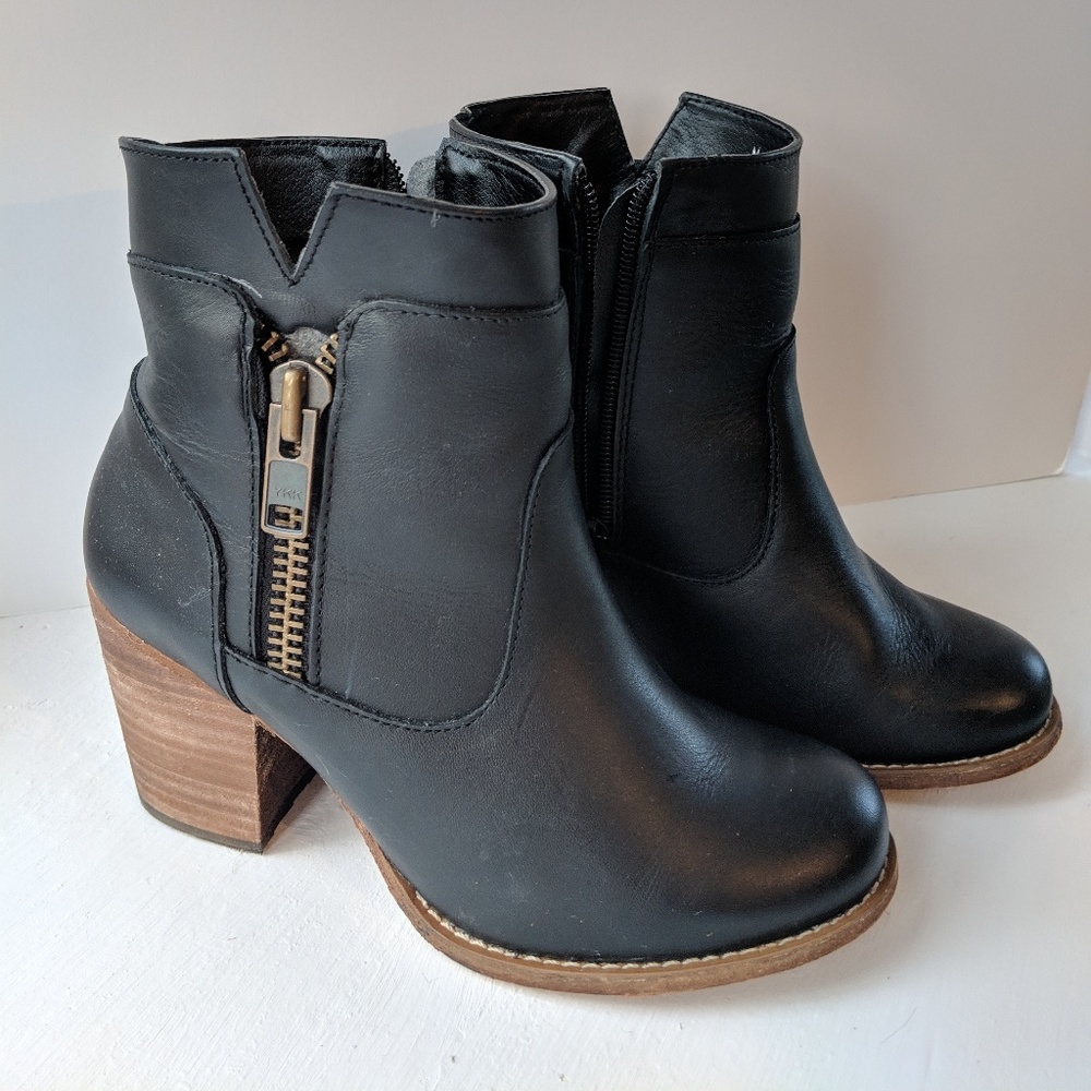 Mas Artisan Billie Black Leather Boots